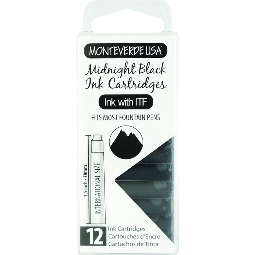 Monteverde Midnight Black - Ink Cartridges - Pen Boutique Ltd