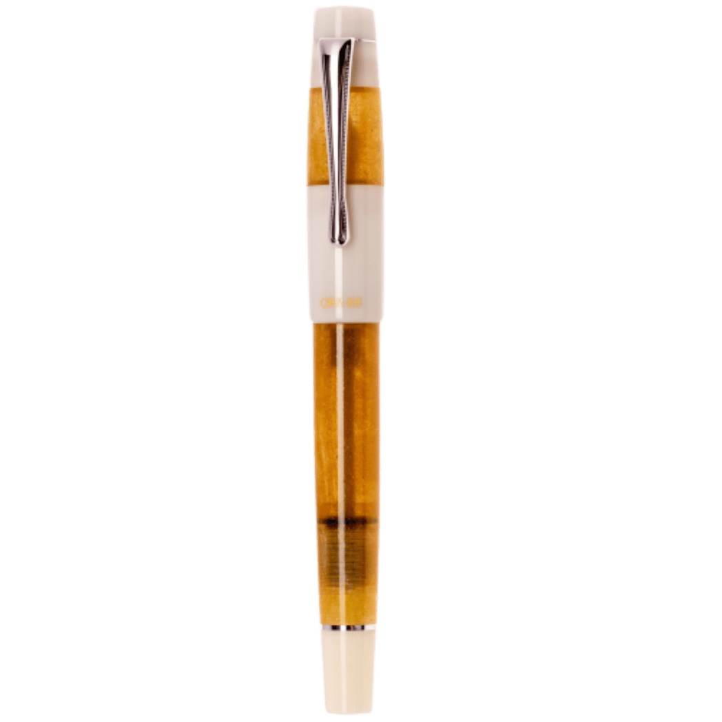 Opus 88 Koloro Fountain Pen - White Orange - Pen Boutique Ltd