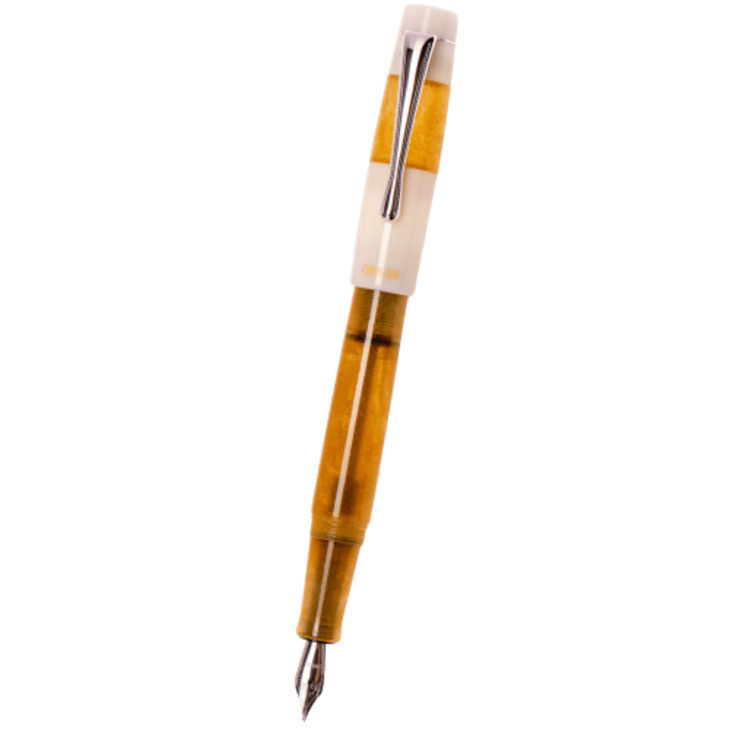 Opus 88 Koloro Fountain Pen - White Orange - Pen Boutique Ltd
