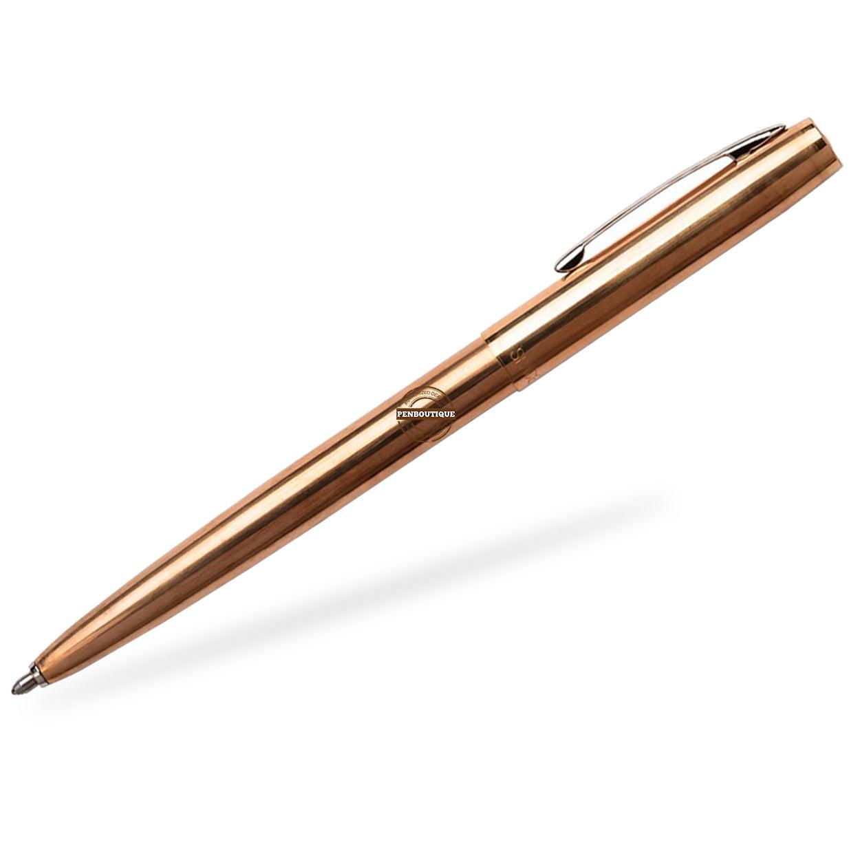 Fisher Space Pen M4 Cap-O-Matic Raw Brass Pen - Pen Boutique Ltd
