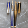 S T Dupont Line D Fountain Pen - Starburst Blue - Palladium Trim (USA Exclusive Edition) - Pen Boutique Ltd