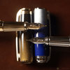 S T Dupont Line D Fountain Pen - Starburst Blue - Palladium Trim (USA Exclusive Edition) - Pen Boutique Ltd