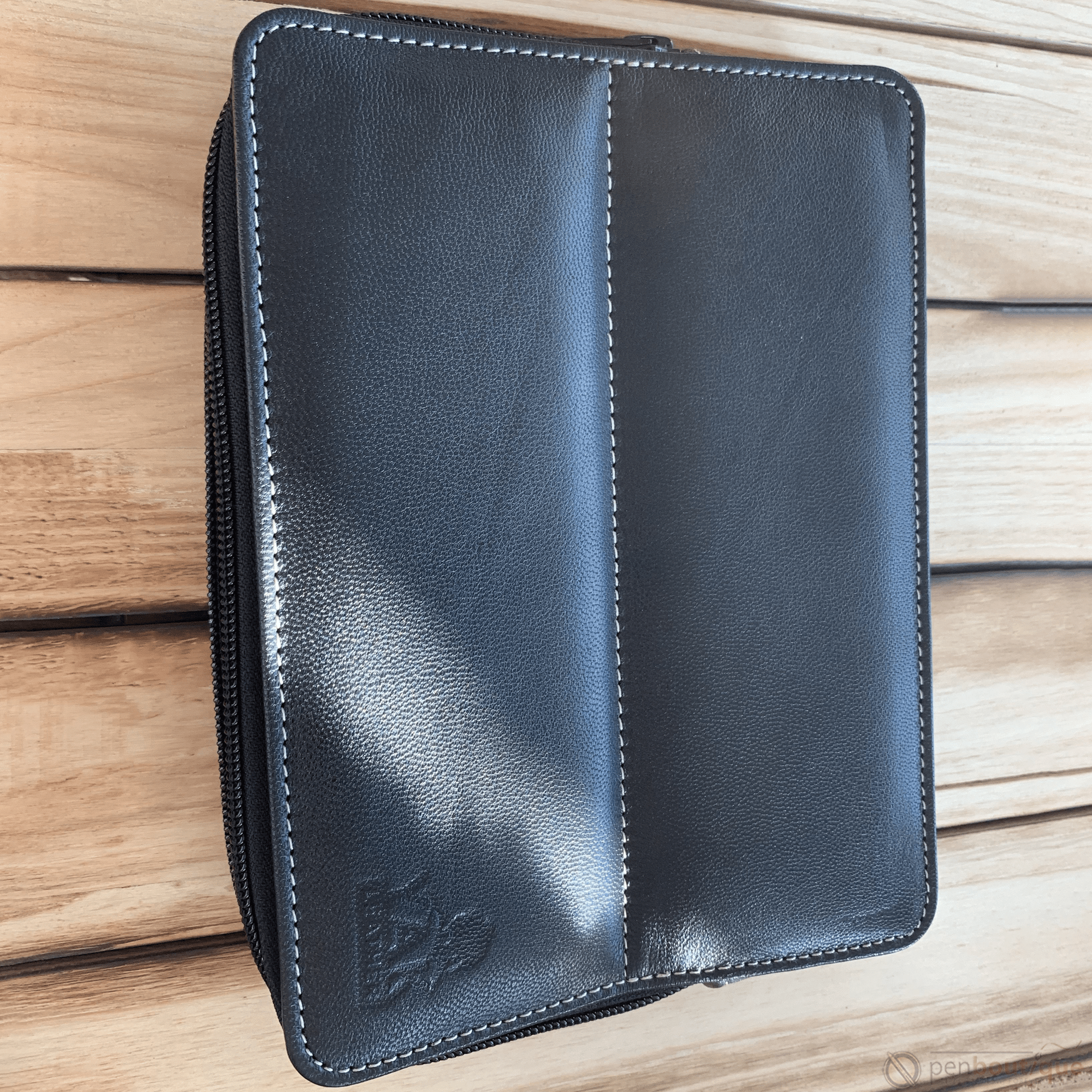 Pen Boutique Yak Leather 10 Pen Holder - Black - Pen Boutique Ltd