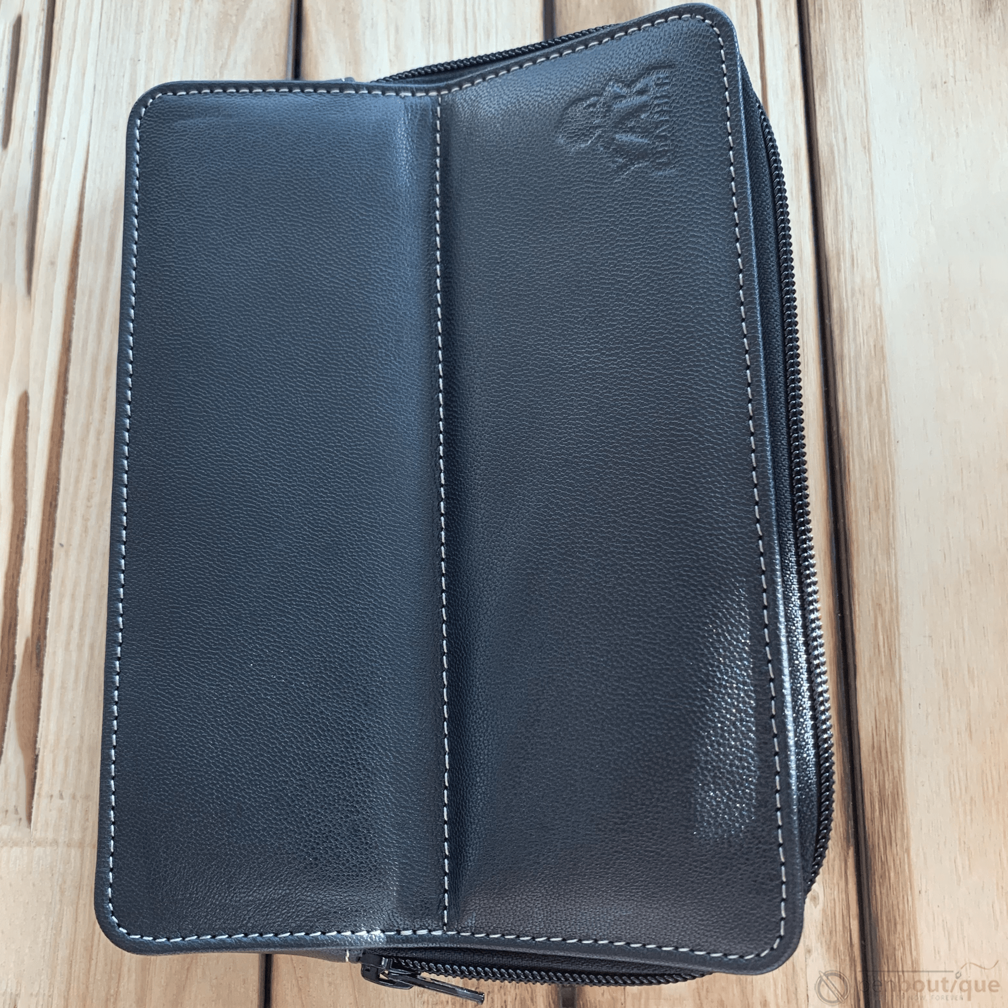Pen Boutique Yak Leather 10 Pen Holder - Black - Pen Boutique Ltd