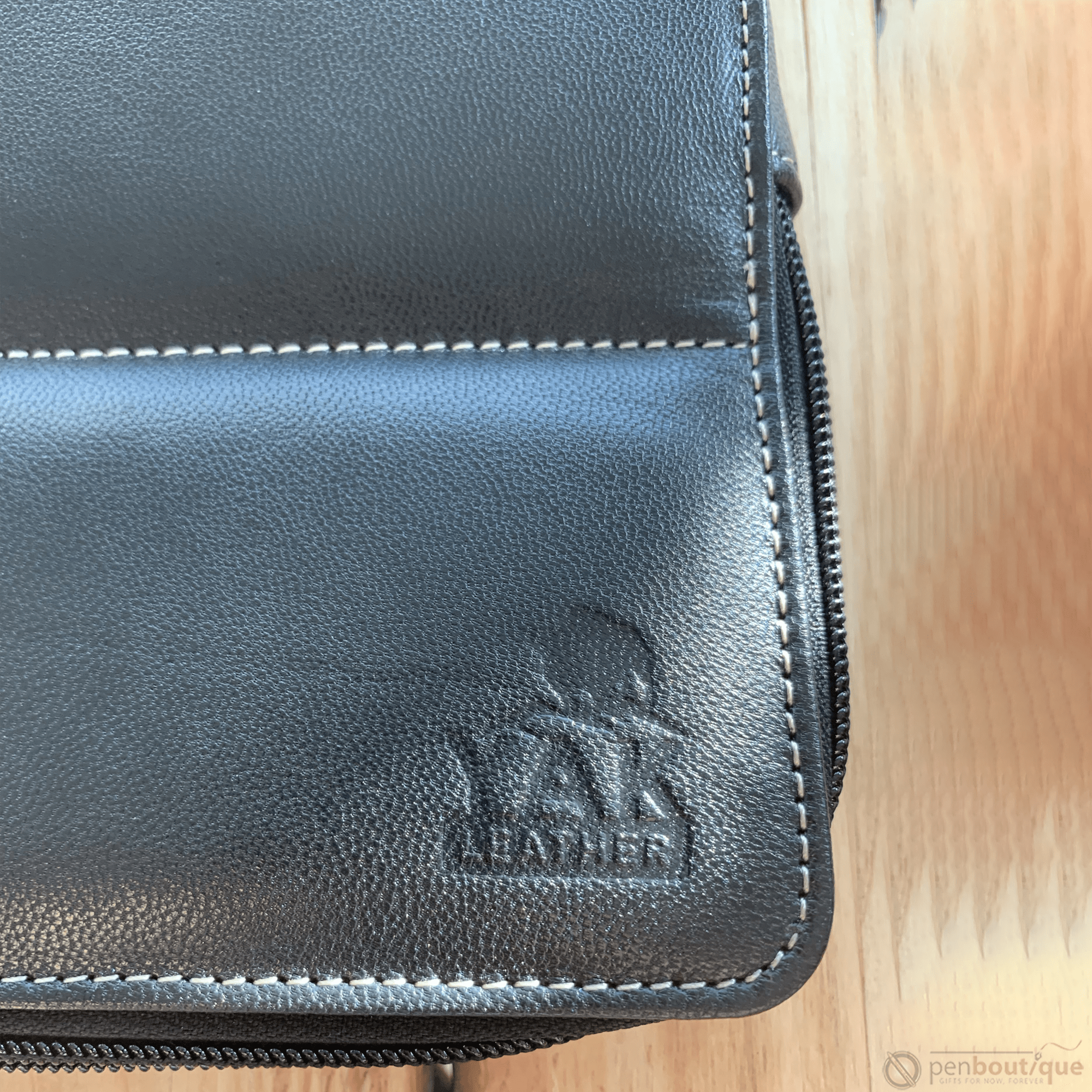 Pen Boutique Yak Leather 10 Pen Holder - Black - Pen Boutique Ltd