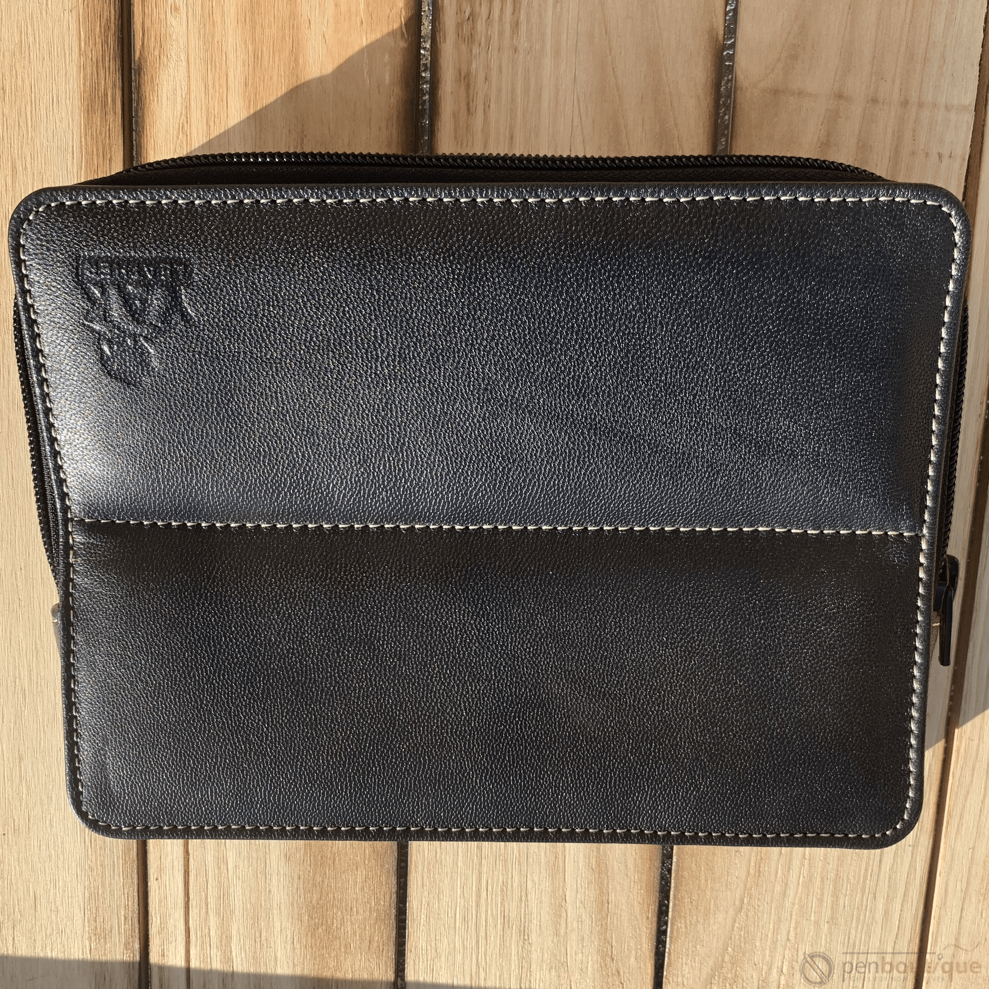 Pen Boutique Yak Leather 10 Pen Holder - Black - Pen Boutique Ltd