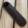 Pen Boutique Yak Leather Single Pen Sleeve - Brown - Pen Boutique Ltd