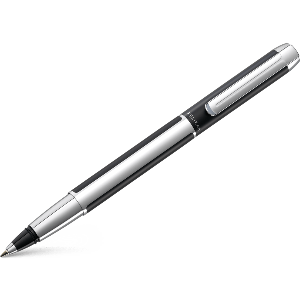 Pelikan Pura Rollerball Pen - R40 Black/Silver - Pen Boutique Ltd