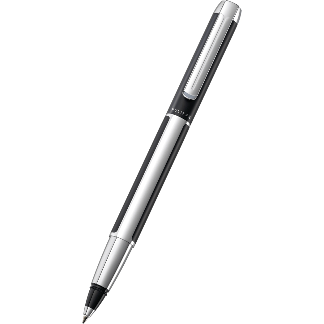 Pelikan Pura Rollerball Pen - R40 Black/Silver - Pen Boutique Ltd