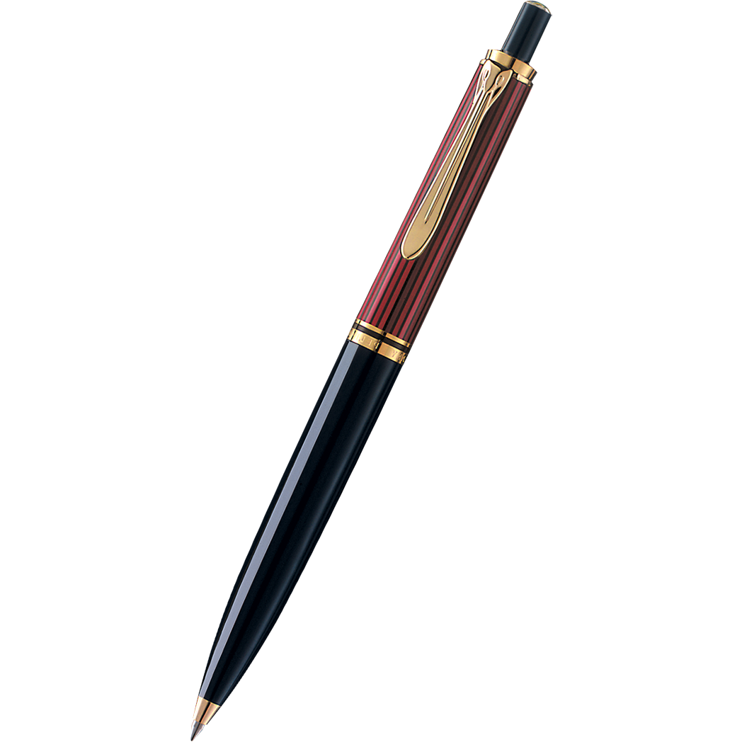 Pelikan Souveran Ballpoint Pen - K400 Red & Black Stripe-Pen Boutique Ltd