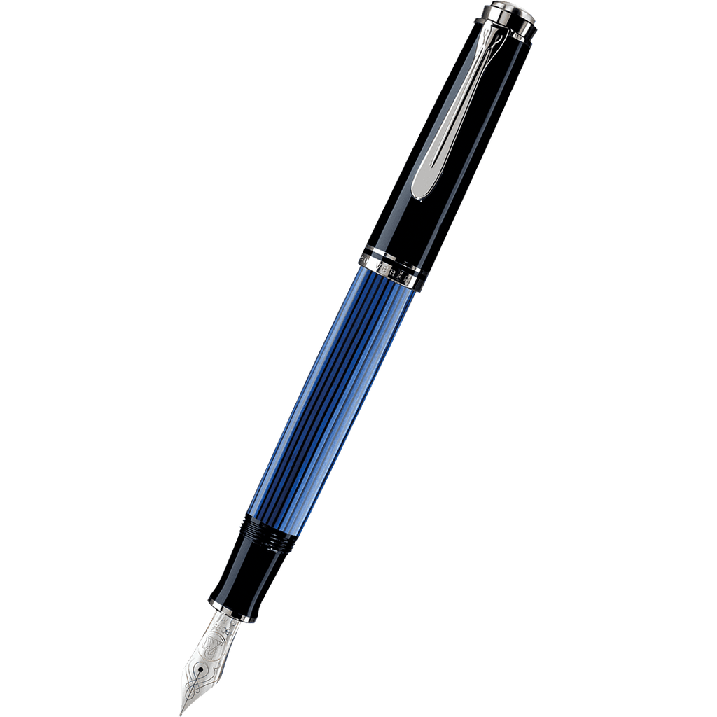 Pelikan Souveran Fountain Pen - M805 Black/Blue - Pen Boutique Ltd