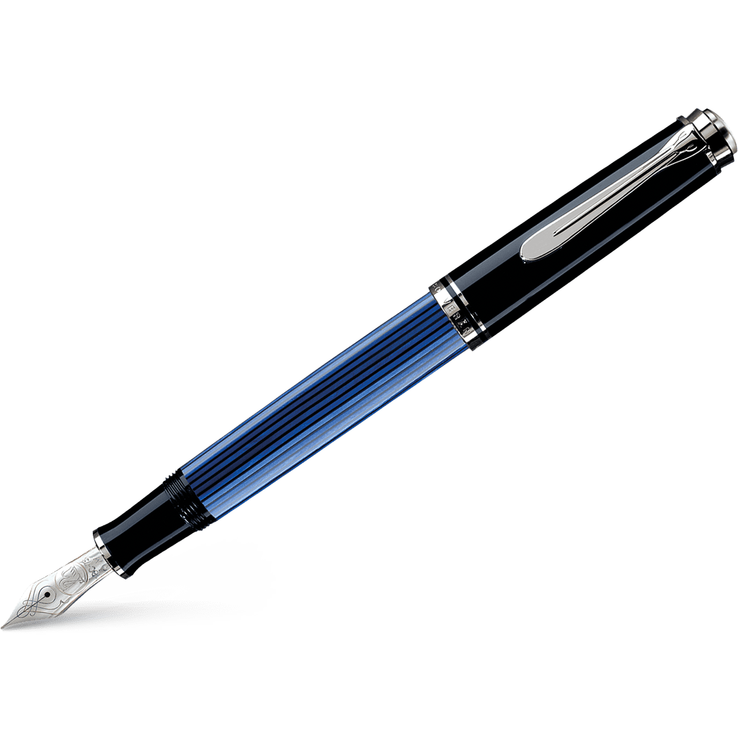 Pelikan Souveran Fountain Pen - M805 Black/Blue - Pen Boutique Ltd