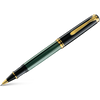 Pelikan Souveran Rollerball Pen - R800 Black & Green Stripe-Pen Boutique Ltd