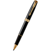 Parker Sonnet Black Lacquer with Gold Trim Rollerball Pen-Pen Boutique Ltd