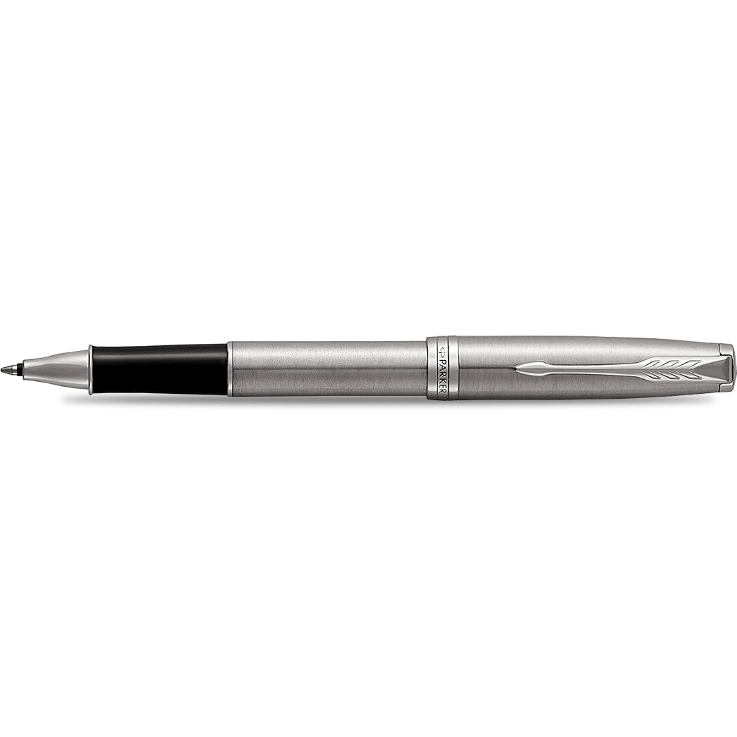 Parker Sonnet Rollerball Pen - Stainless Steel - Chrome Trim - Pen Boutique Ltd