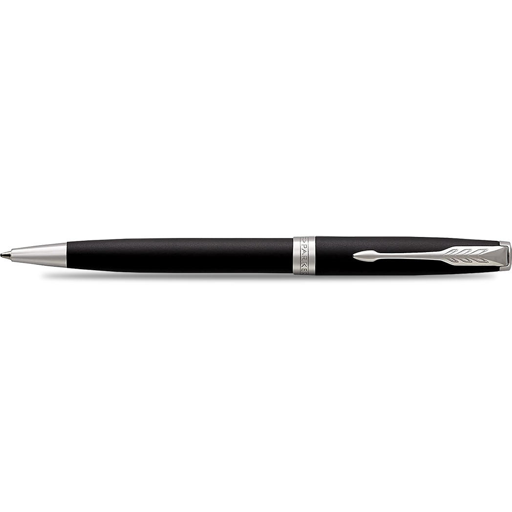 Parker Sonnet Matte Black with Chrome Trim Ballpoint Pen-Pen Boutique Ltd