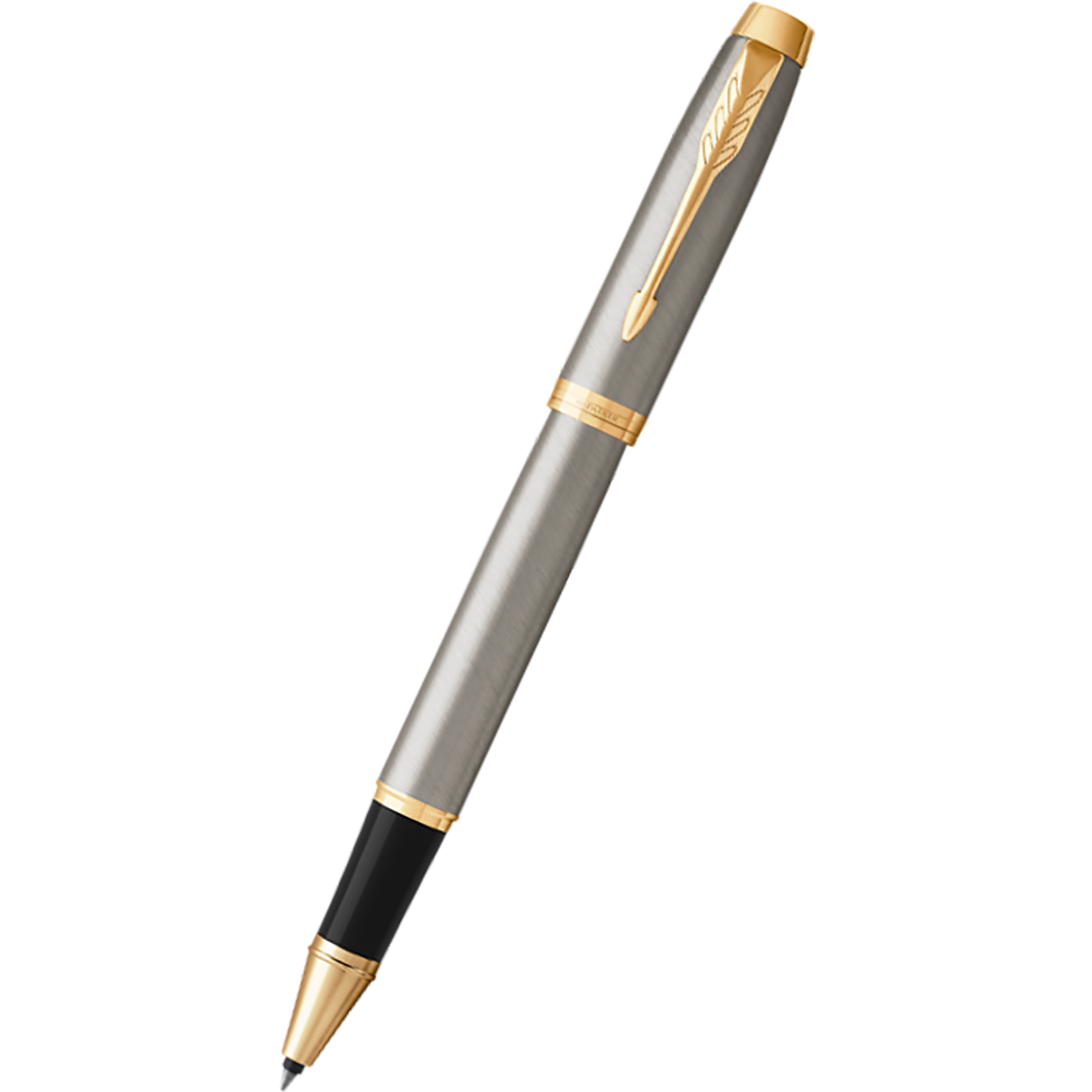 Parker IM Brushed Metal with Gold Trim Rollerball-Pen Boutique Ltd
