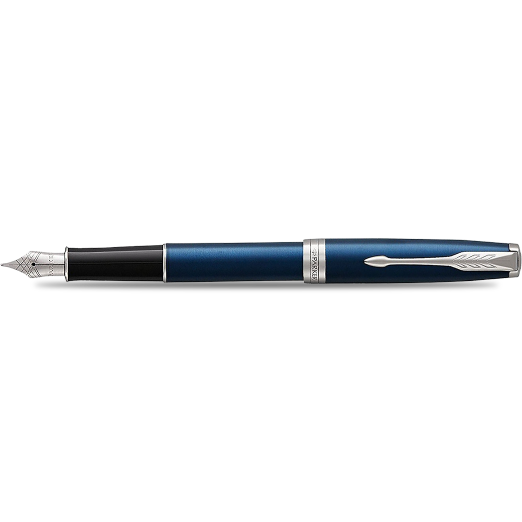 Parker Sonnet Blue with Chrome Trim Fountain Pen-Pen Boutique Ltd