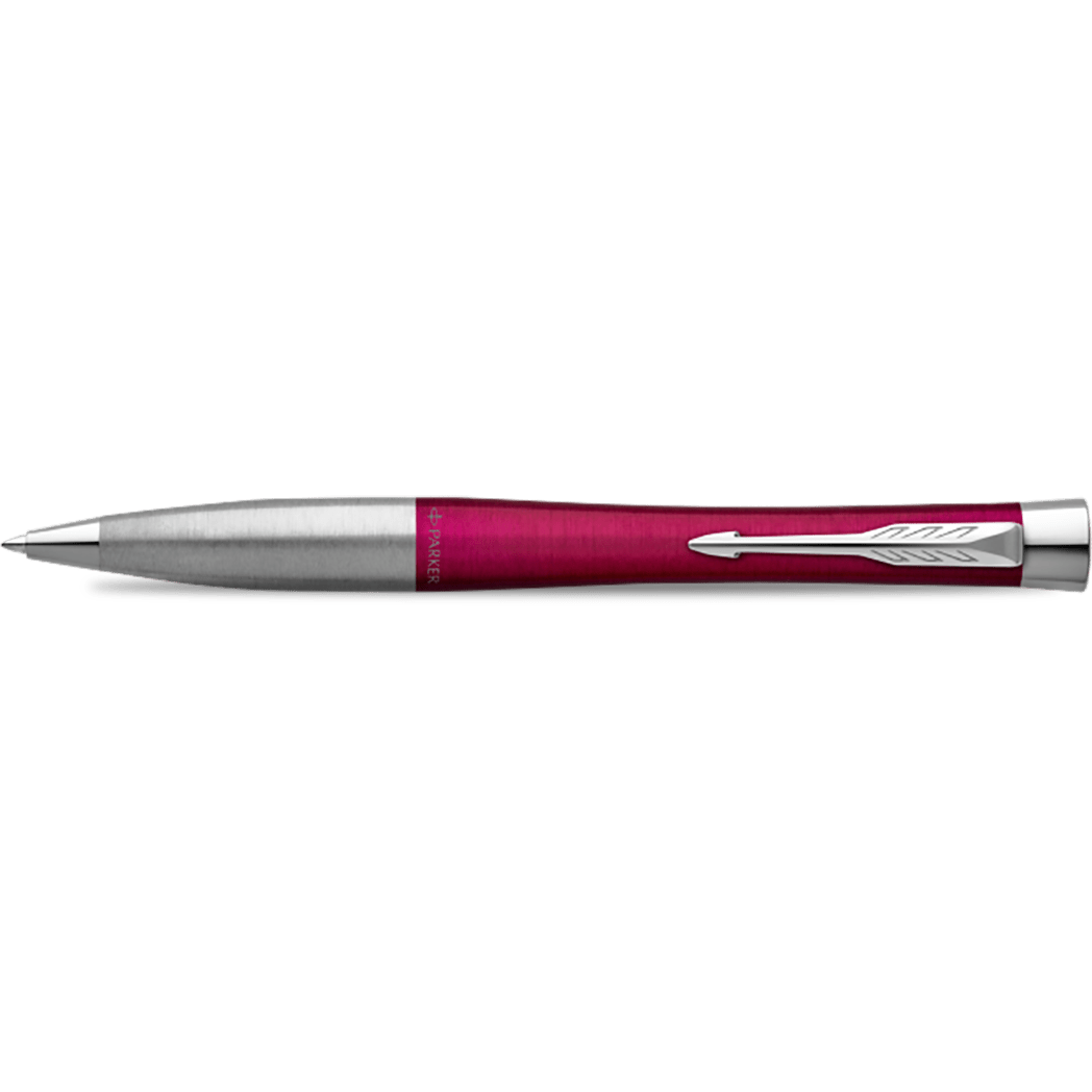 Parker Urban Twist Ballpoint Pen - Vibrant Magenta - Chrome Trim - Pen Boutique Ltd