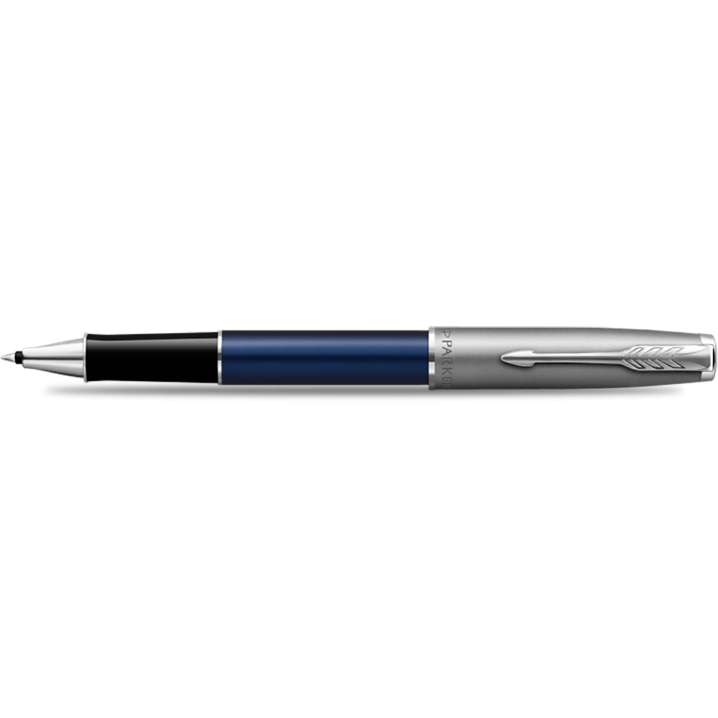 Parker Sonnet Rollerball Pen - Blue - Chrome Trim - Pen Boutique Ltd