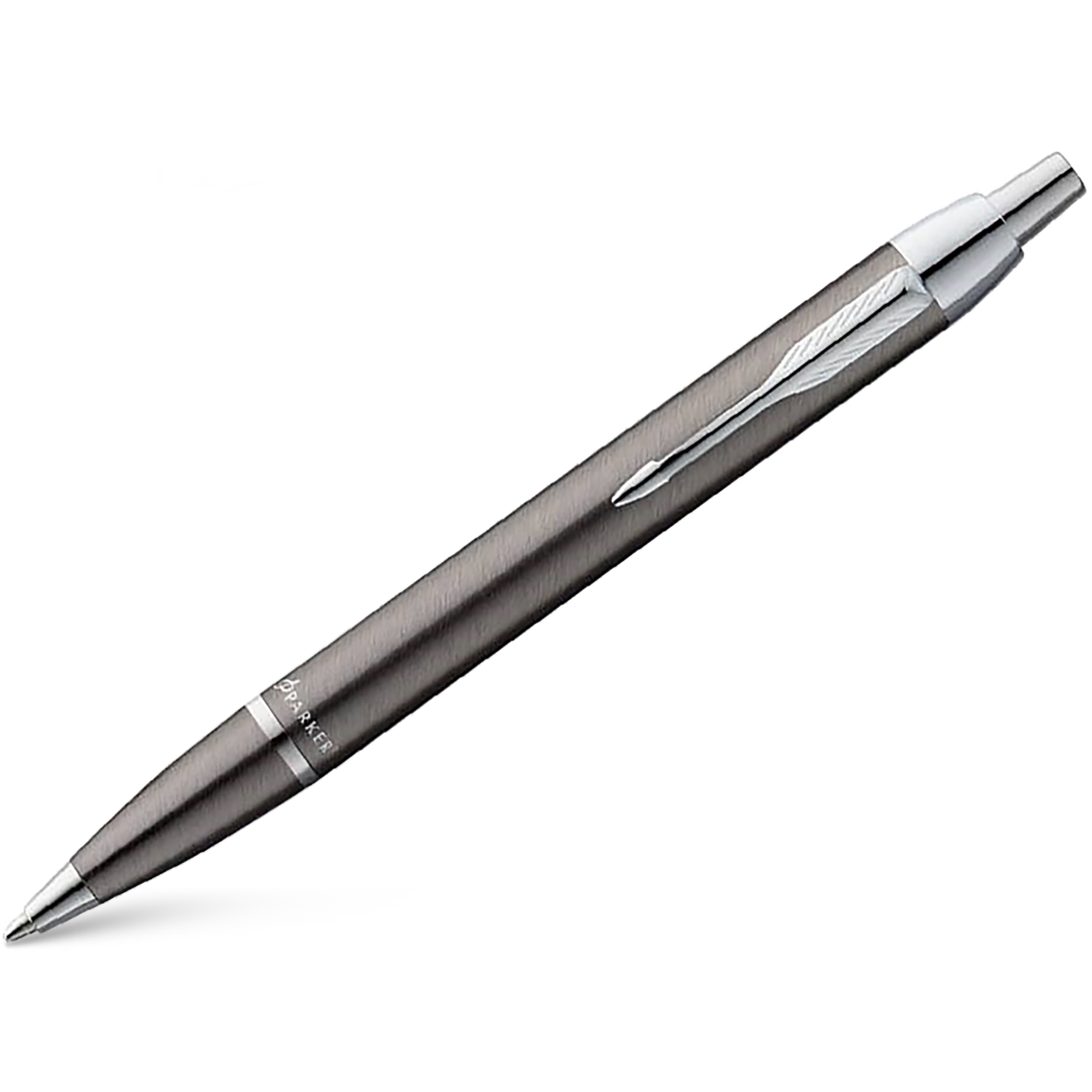 Parker IM Ballpoint Pen - Gunmetal - Chrome Trim-Pen Boutique Ltd