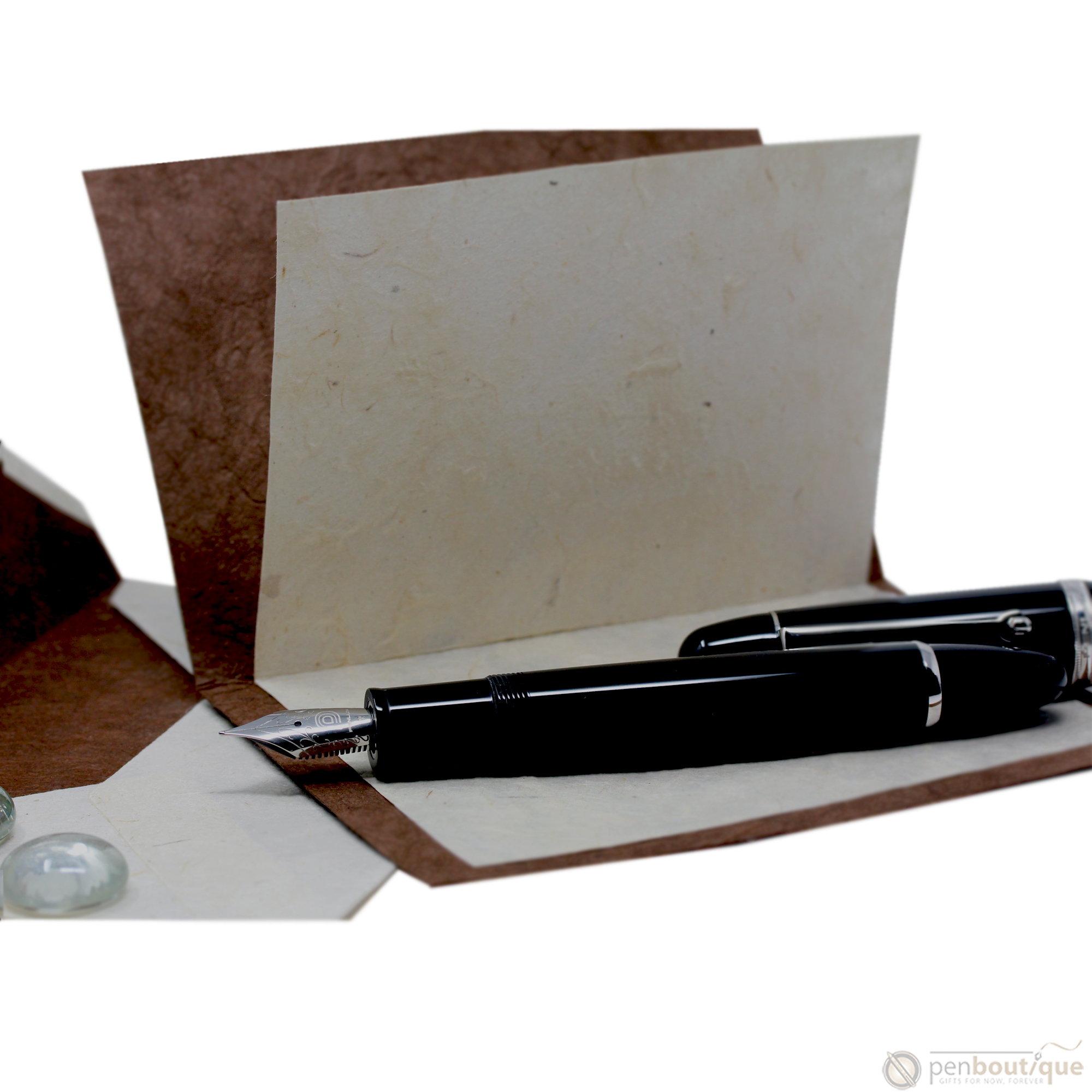 Penlux Masterpiece Grande Fountain Pen - Black-Pen Boutique Ltd