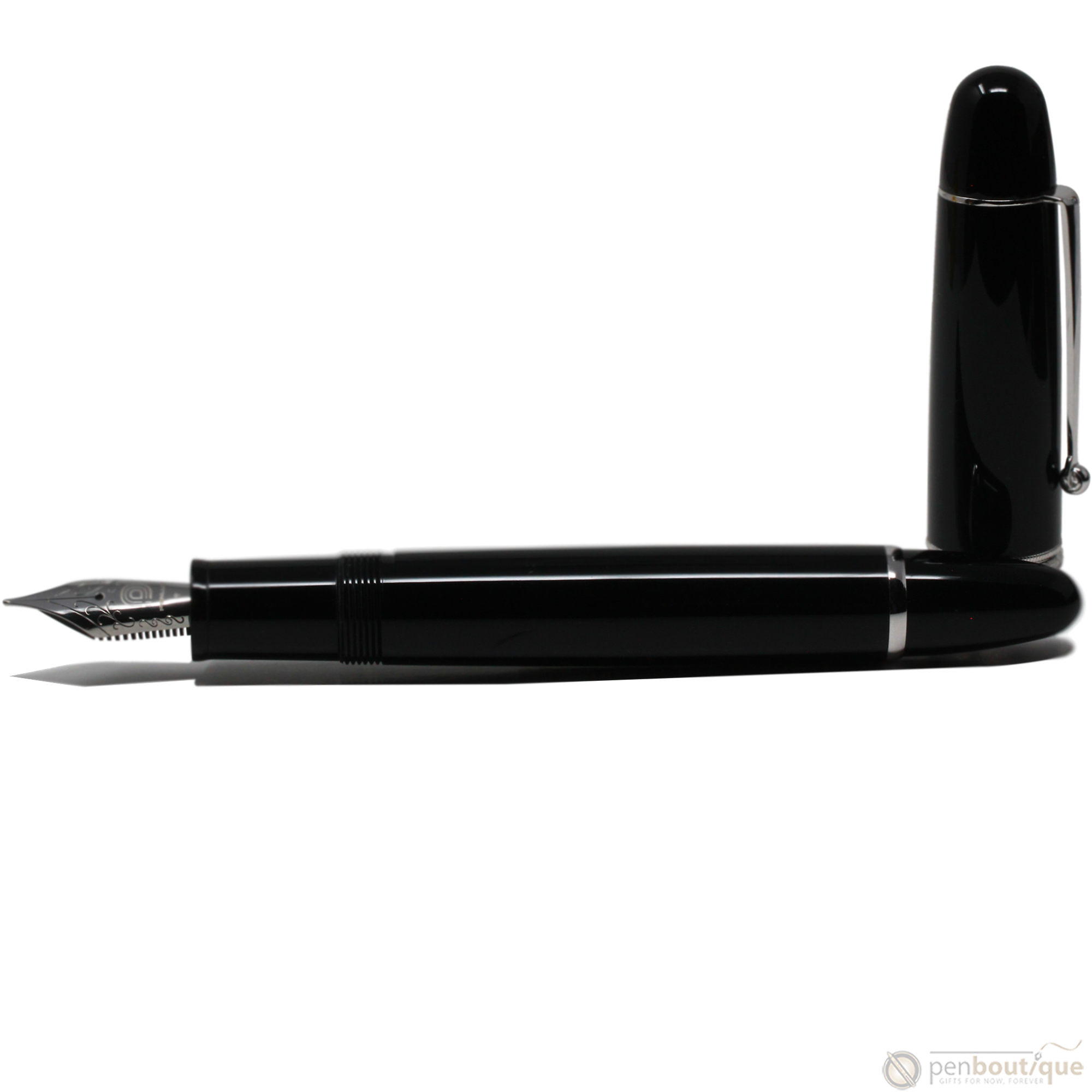 Penlux Masterpiece Grande Fountain Pen - Black-Pen Boutique Ltd