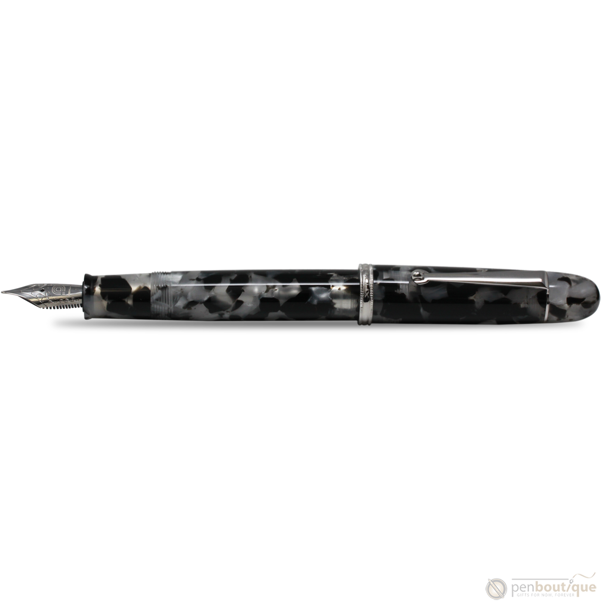 Penlux Masterpiece Grande Fountain Pen - Koi - Black & White-Pen Boutique Ltd