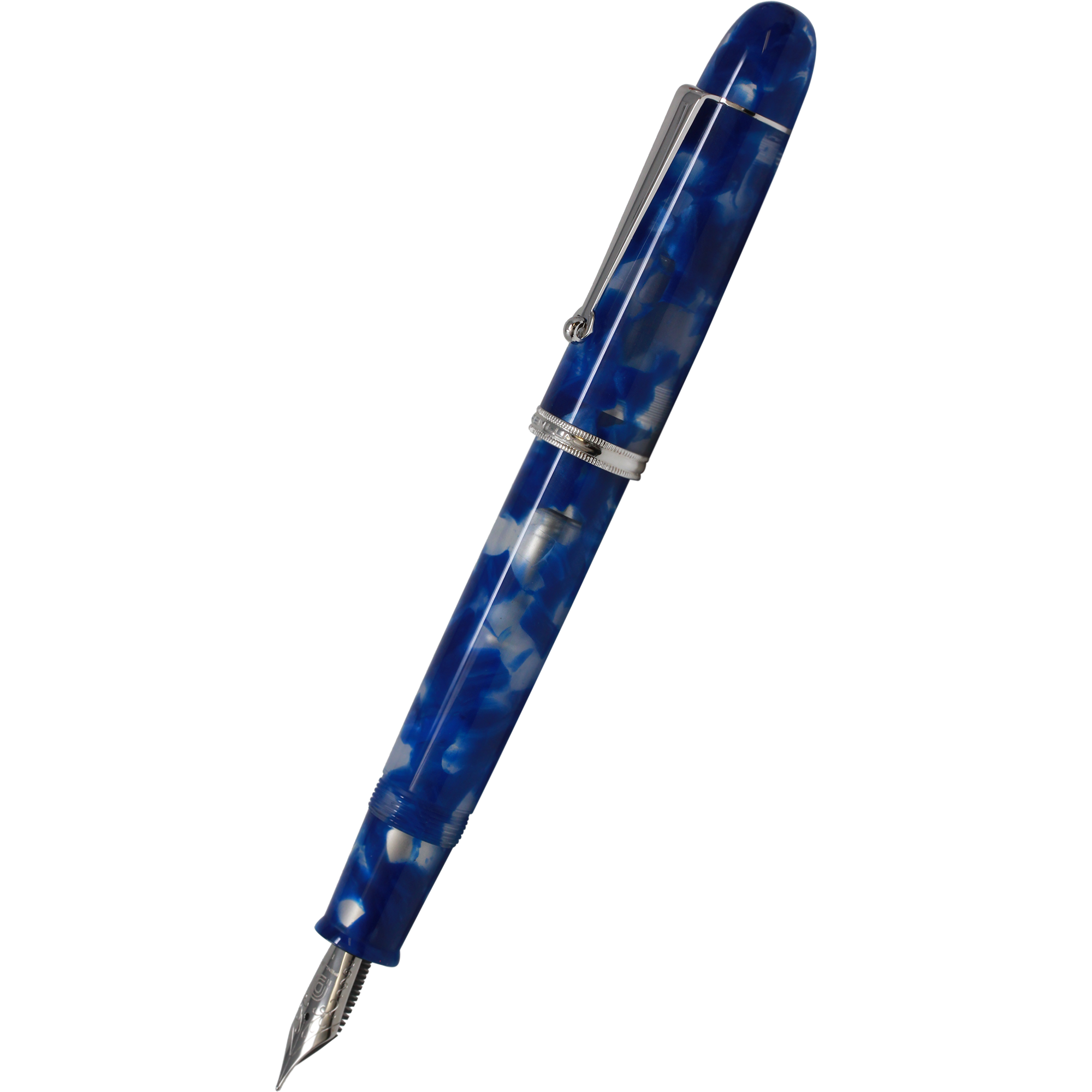 Penlux Masterpiece Grande Fountain Pen - Koi - Blue & White-Pen Boutique Ltd