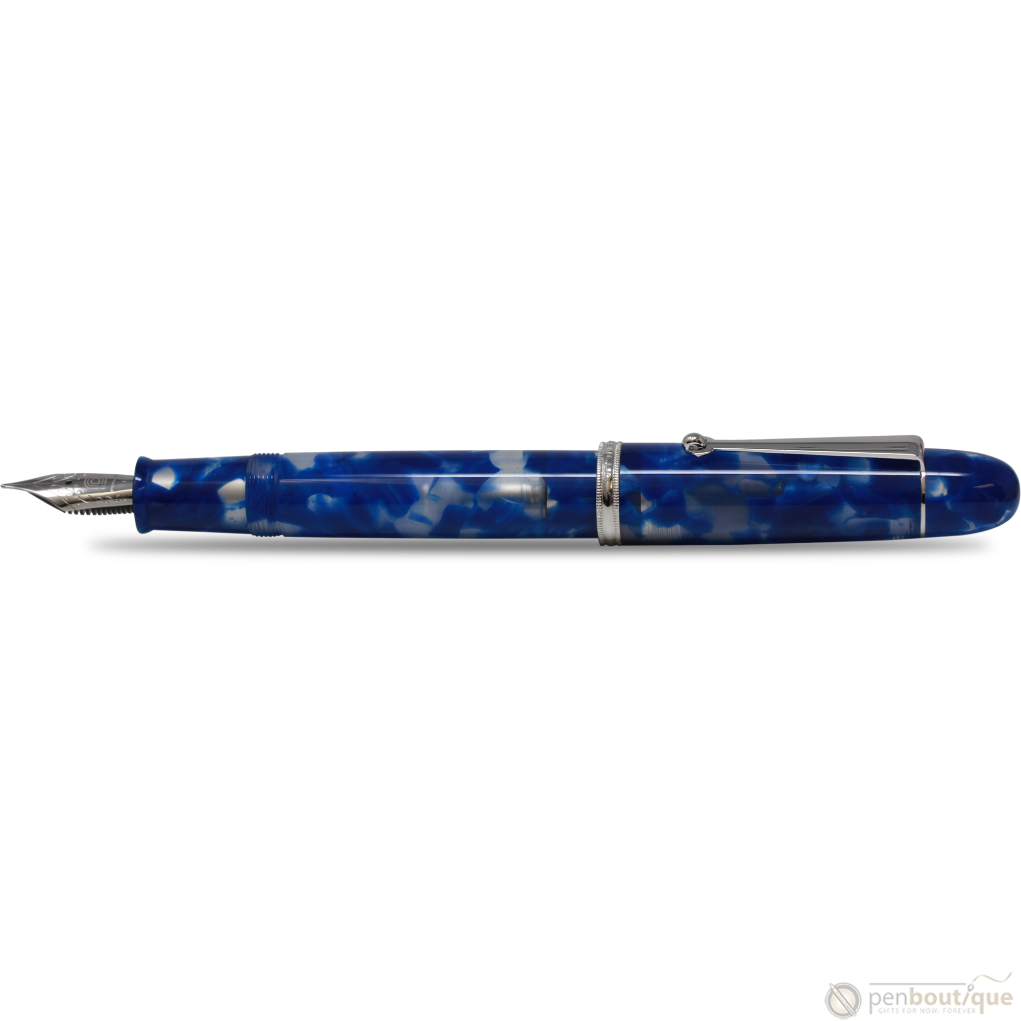Penlux Masterpiece Grande Fountain Pen - Koi - Blue & White-Pen Boutique Ltd