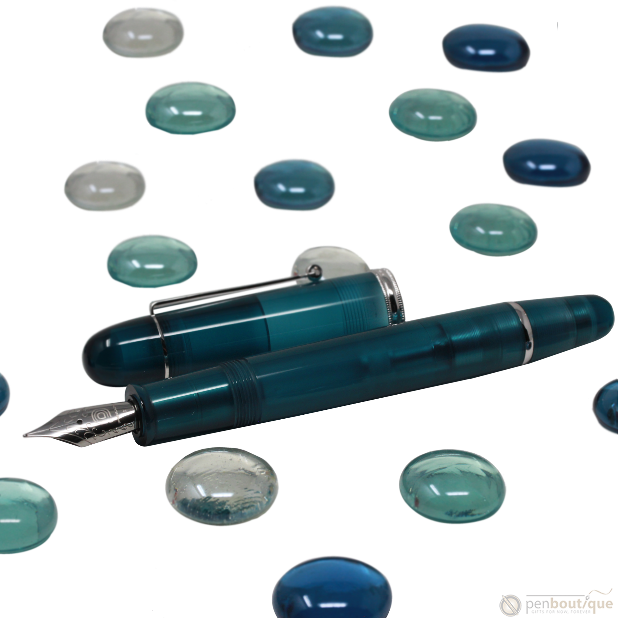 Penlux Masterpiece Grande Fountain Pen - Deep Sea-Pen Boutique Ltd