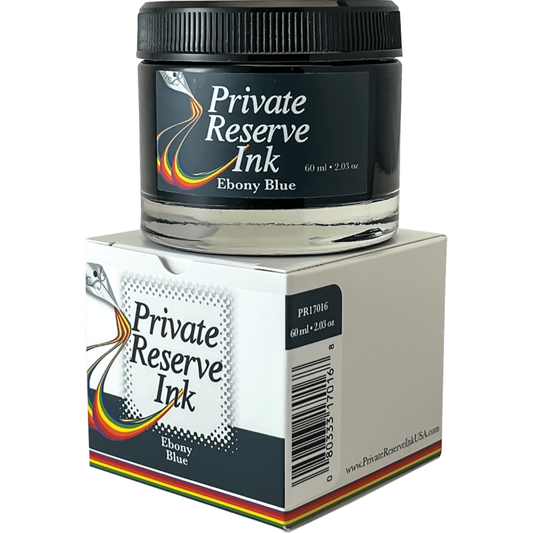 Private Reserve Winter Color Ink Bottle - Ebony Blue - 60ml - Pen Boutique Ltd