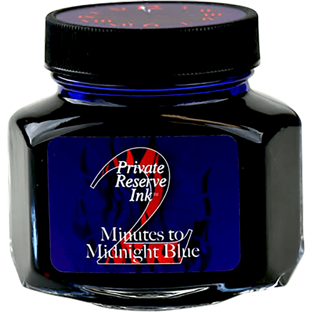 Private Reserve Ink Bottle - Limited Edition - 2 Minutes to Midnight Blue - 110ml - Pen Boutique Ltd