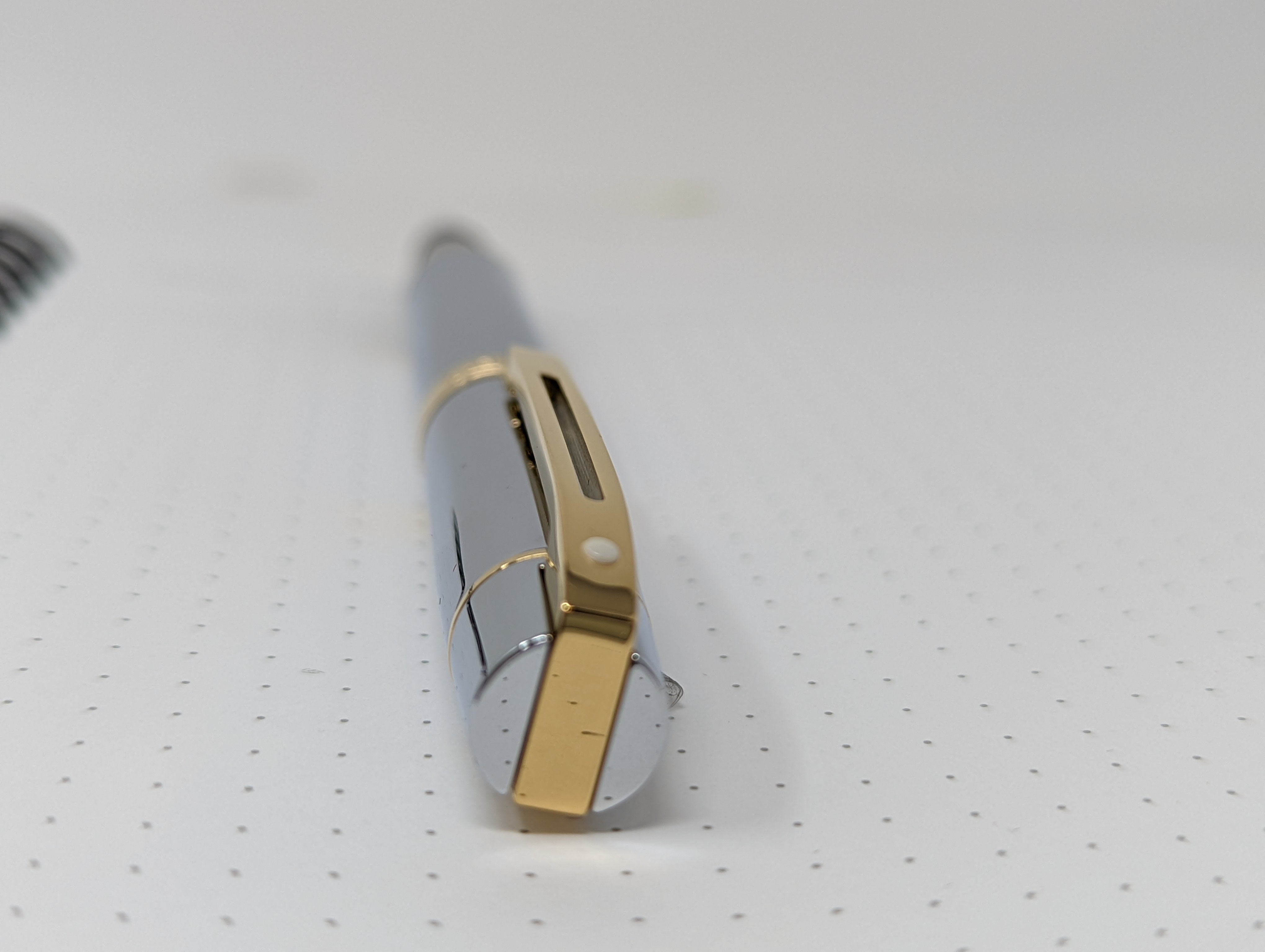 Sheaffer 300 Fountain Pen - Gold Plated Trim - Chrome - Stainless Steel-Pen Boutique Ltd