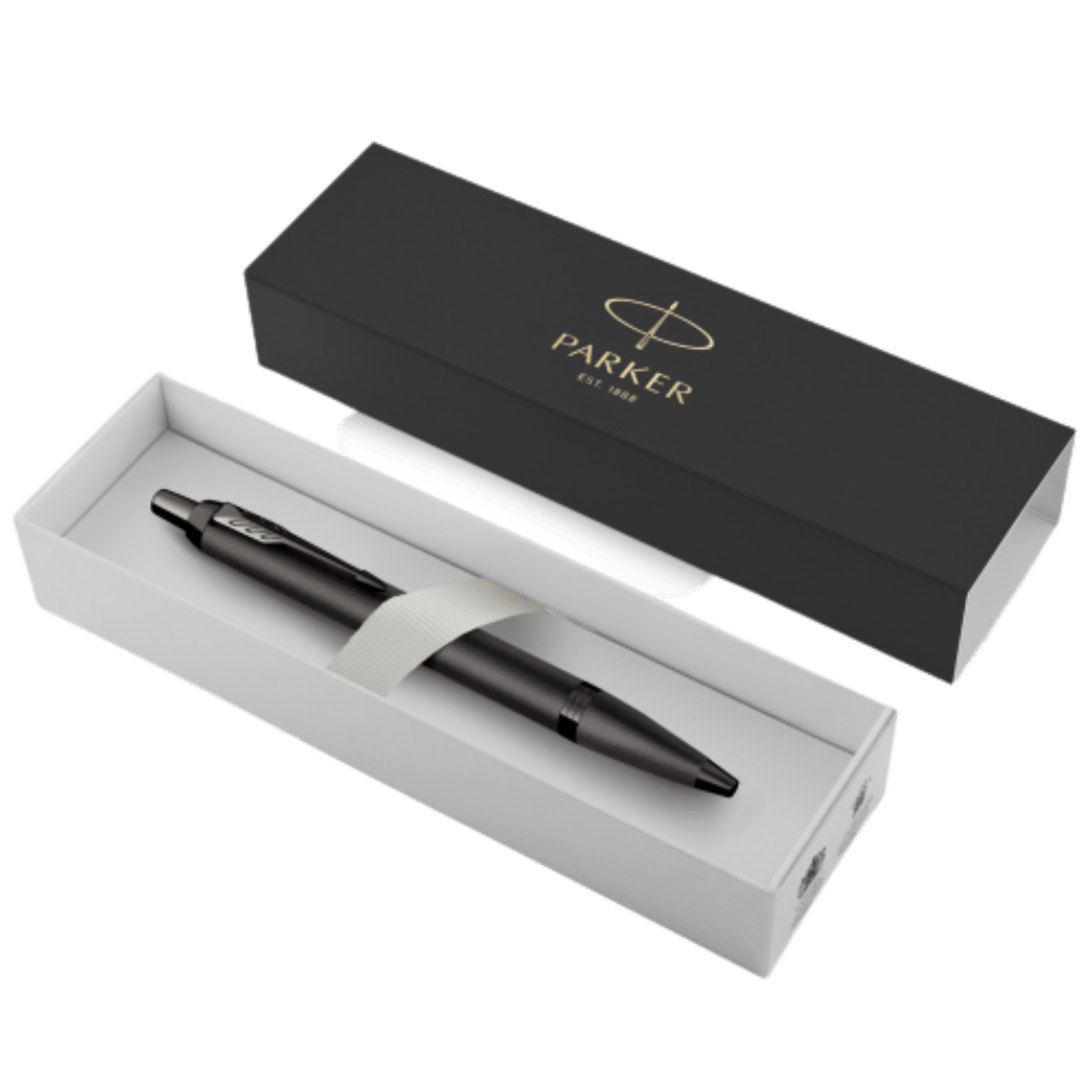 Parker IM Ballpoint Pen - Monochrome - Titanium - Pen Boutique Ltd