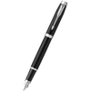 Parker IM Fountain Pen - Black - Chrome Trim - Pen Boutique Ltd