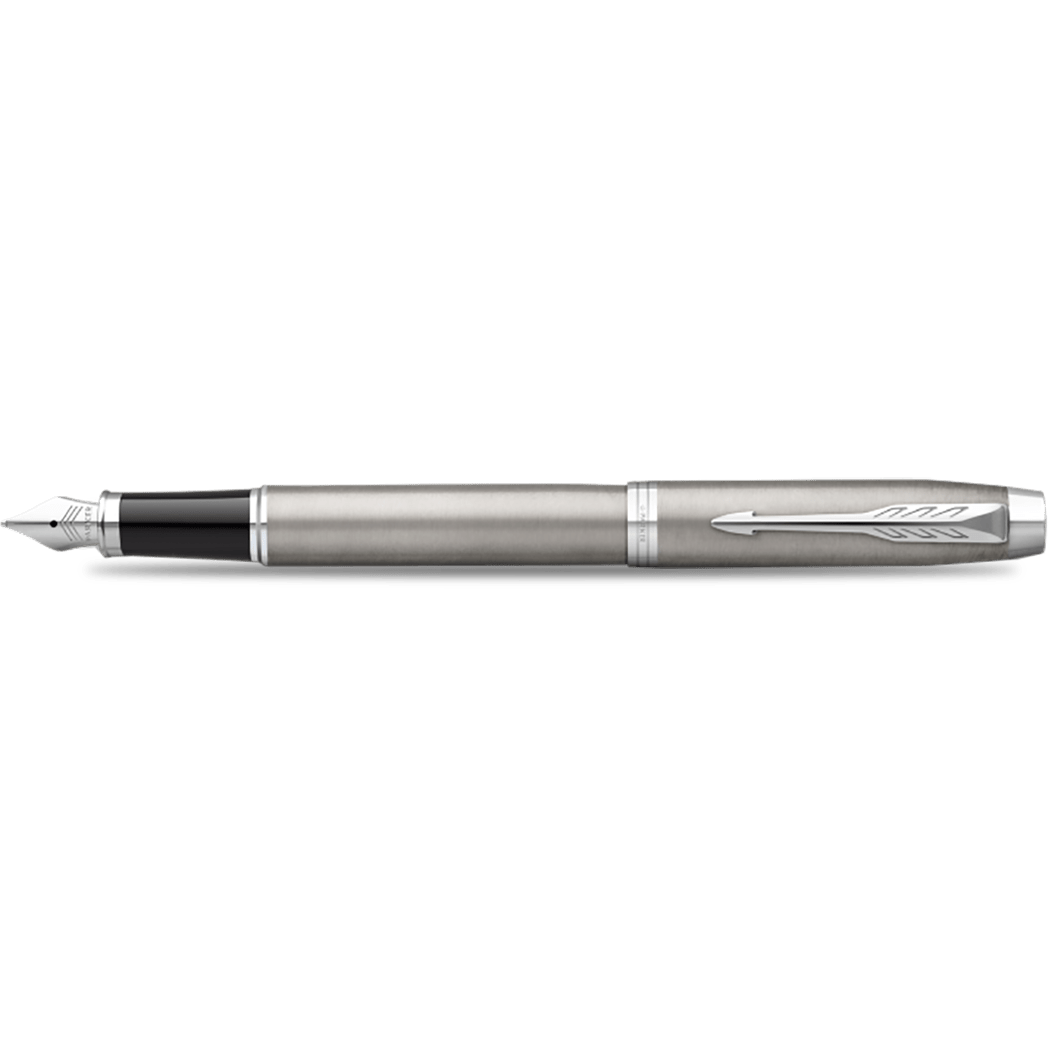 Parker IM Fountain Pen - Stainless Steel - Chrome Trim - Pen Boutique Ltd