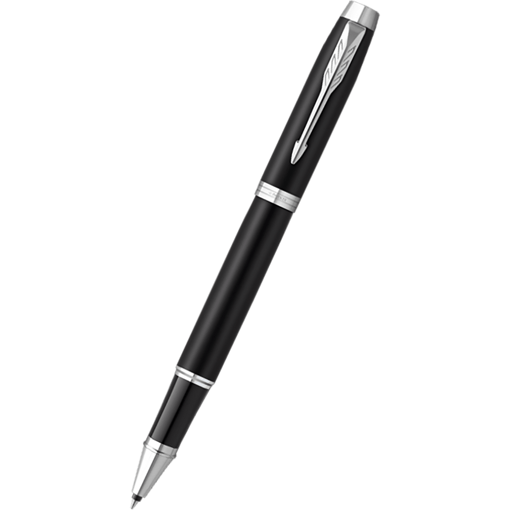 Parker IM Rollerball Pen - Black - Chrome Trim - Pen Boutique Ltd