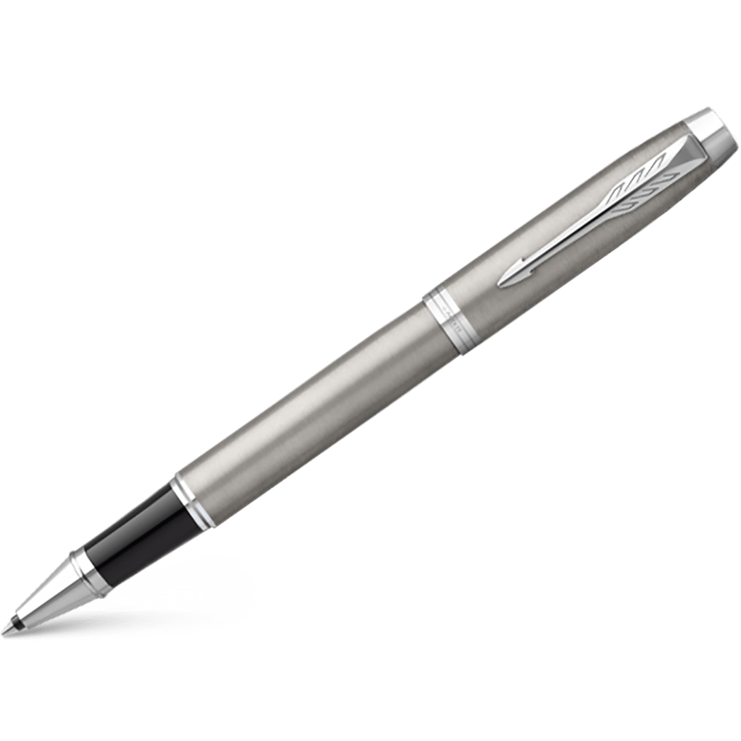 Parker IM Rollerball Pen - Stainless Steel - Chrome Trim - Pen Boutique Ltd