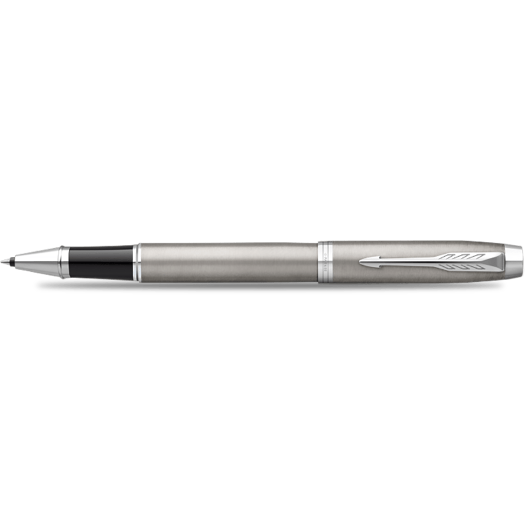 Parker IM Rollerball Pen - Stainless Steel - Chrome Trim - Pen Boutique Ltd
