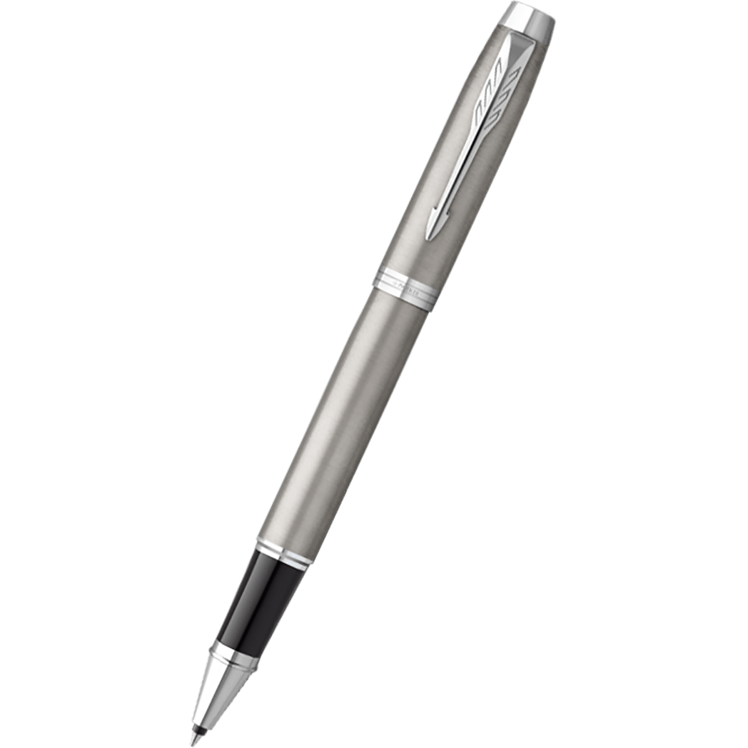 Parker IM Rollerball Pen - Stainless Steel - Chrome Trim - Pen Boutique Ltd