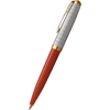 Parker 51 Ballpoint Pen - Premium Rage Red - Gold Trim - Pen Boutique Ltd