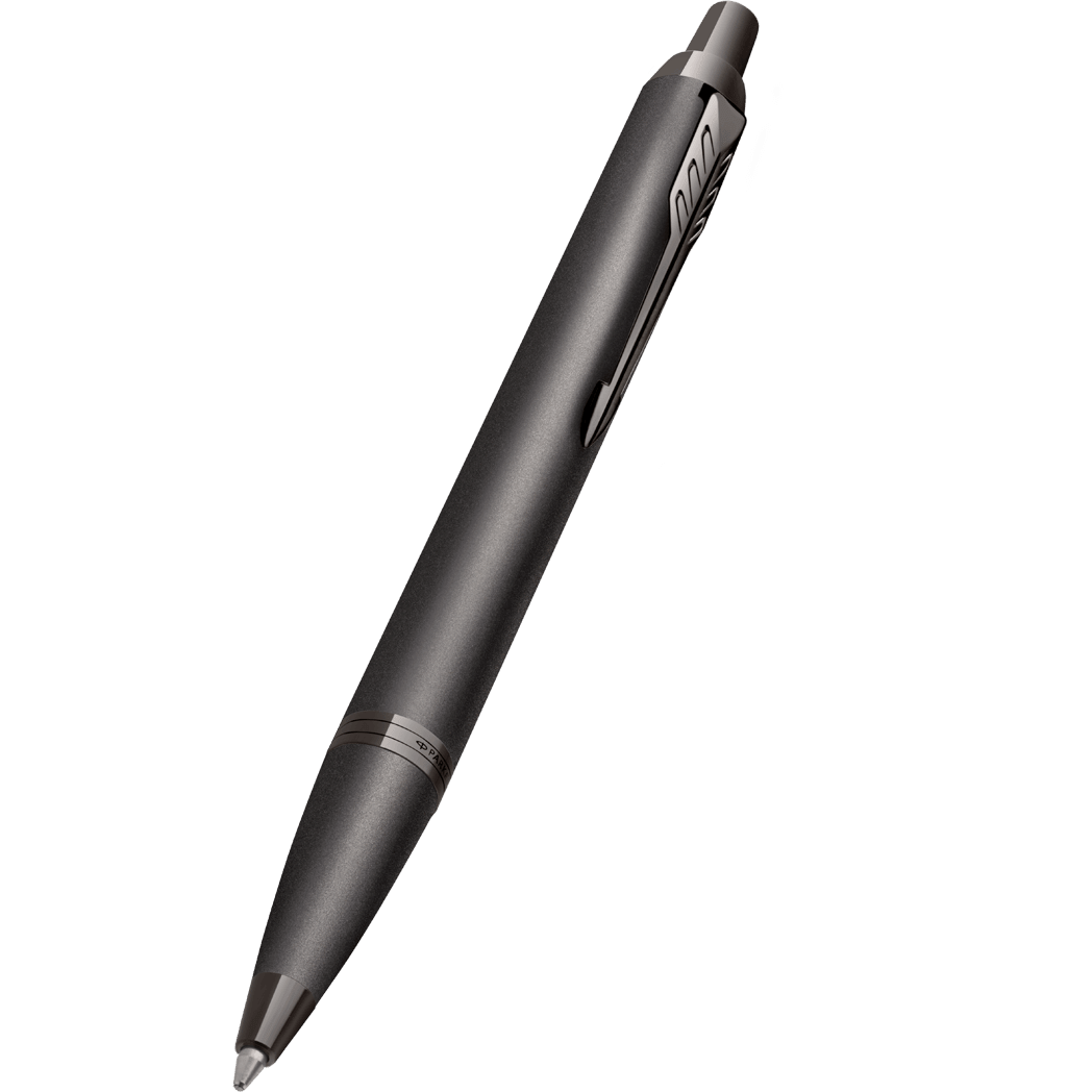 Parker IM Ballpoint Pen - Monochrome - Titanium - Pen Boutique Ltd