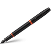 Parker IM Fountain Pen - Satin Black - Flame Orange Ring - Pen Boutique Ltd