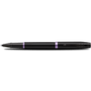 Parker IM Rollerball Pen - Satin Black - Amethyst Purple Ring - Pen Boutique Ltd