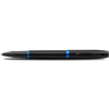 Parker IM Rollerball Pen - Satin Black - Marine Blue Ring - Pen Boutique Ltd