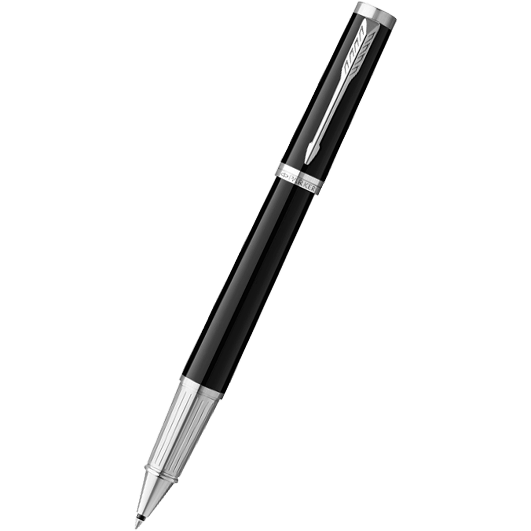 Parker Ingenuity Core Rollerball Pen - Black - Chrome Trim - Pen Boutique Ltd