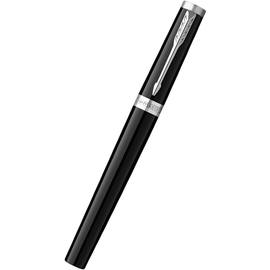 Parker Ingenuity Core Rollerball Pen - Black - Chrome Trim - Pen Boutique Ltd