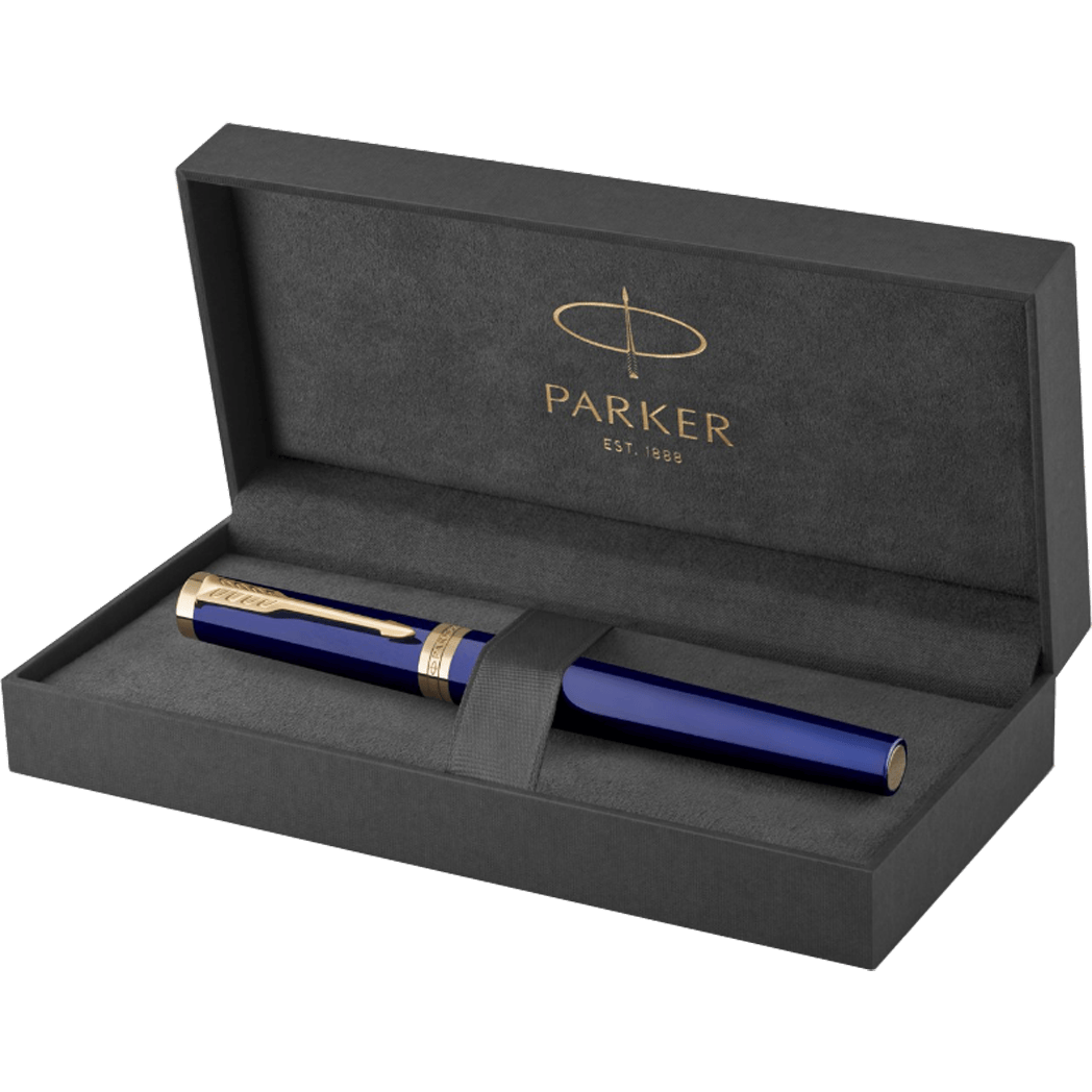 Parker Ingenuity Core Rollerball Pen - Blue - Gold Trim - Pen Boutique Ltd
