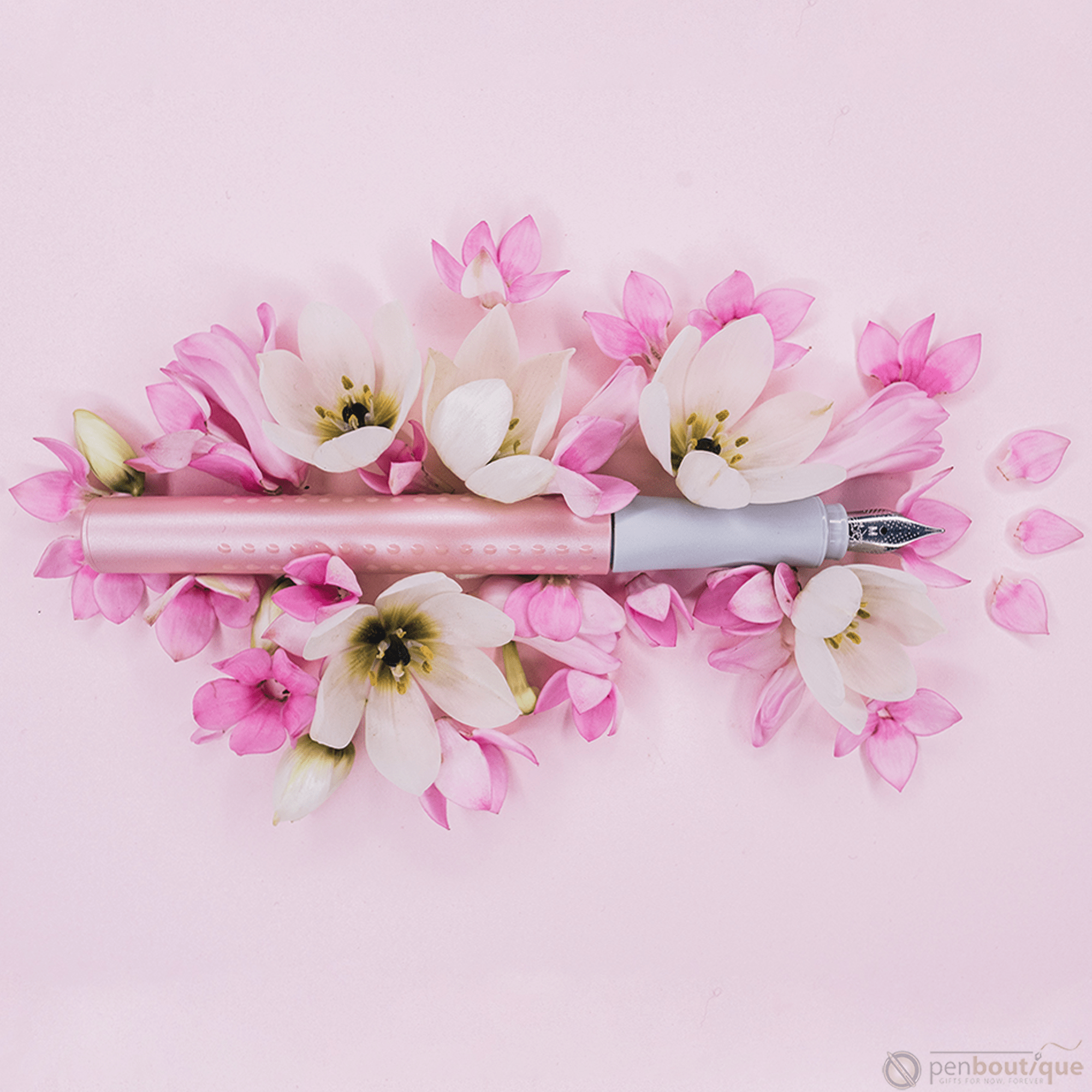 Faber-Castell Grip Fountain Pen - Pearl Rose - Pen Boutique Ltd